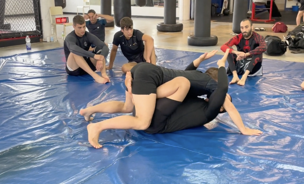 Thumbnail for Butterfly Guard to Ashi transition to X-Guard Sweep video